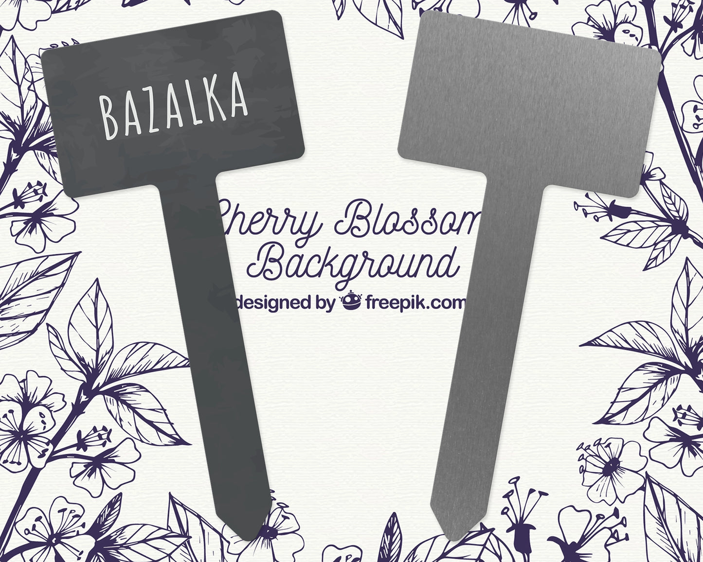 Zahradní zápich Chalkboard